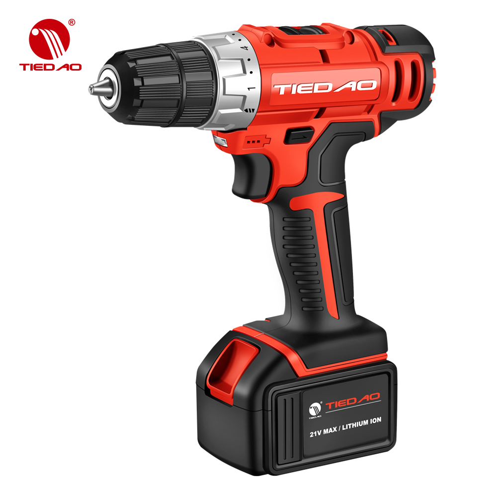18v аккумуляторная ударная drivercordless дрель Cordles аккумуляторных дрелей двойной батарея бесшнурового електричюеского TDT2001