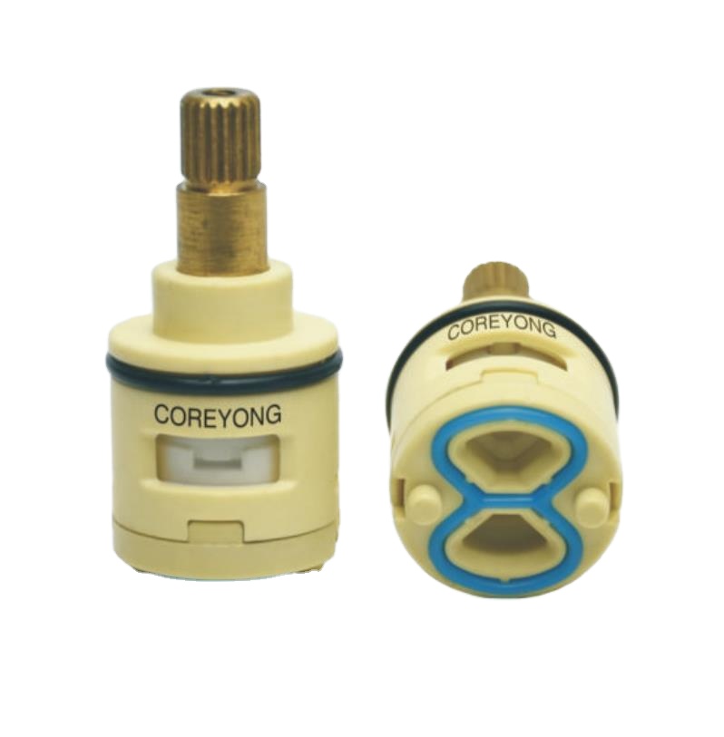 Household yellow appearance 25mm Diverter-2 ways torque cartridge ceramic faucet