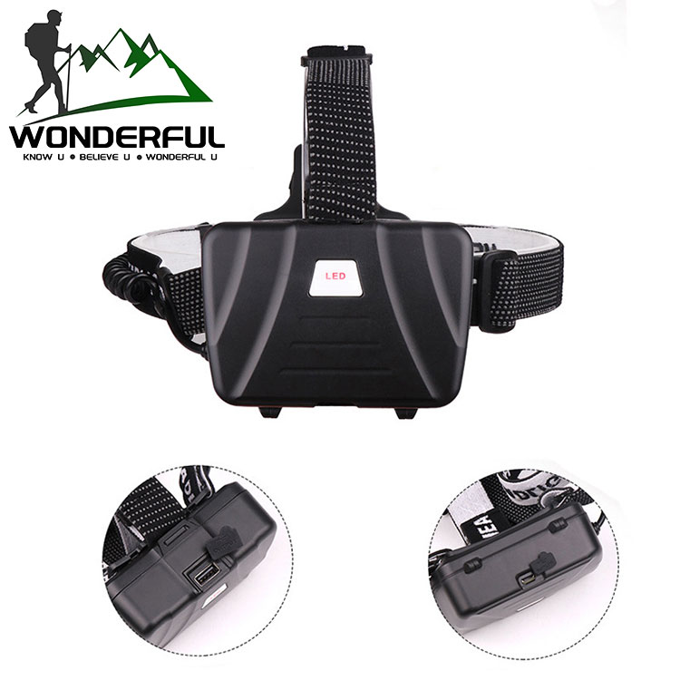 Wholesale OEM Factory High Quality Induction Zoomable USB Charging Powerful Led Headlamp