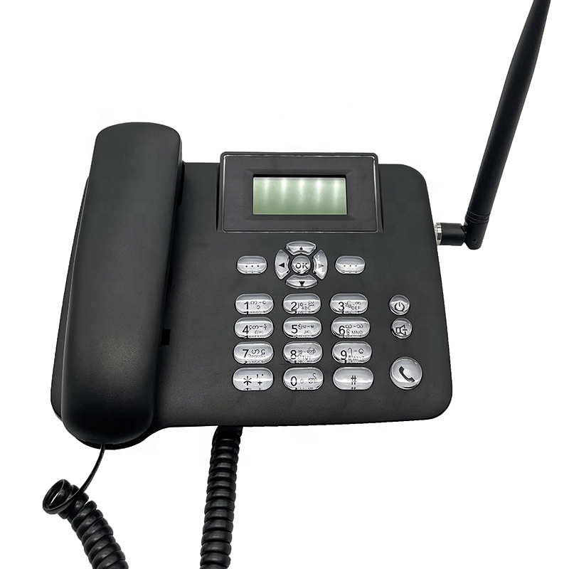 Flyscale F66 двухсимочный беспроводной GSM Настольный офисный телефон, телефон с определителем номера, фиксированный беспроводной телефон