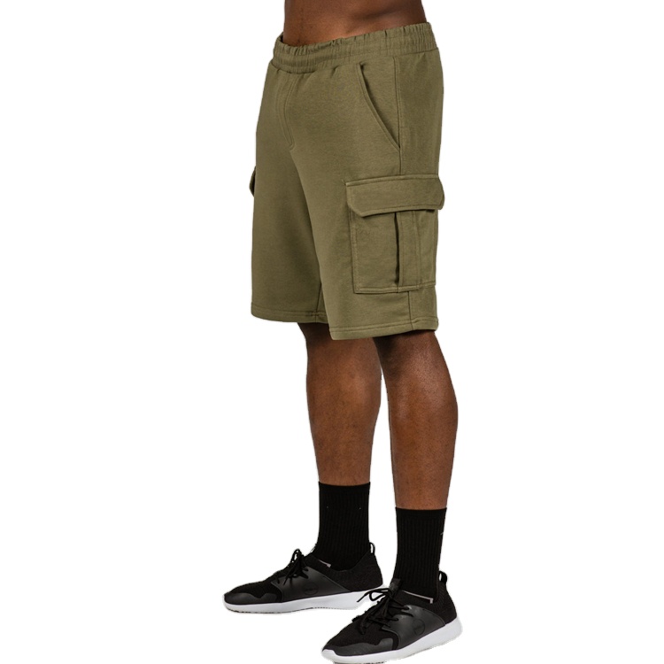 Metro Men Fitness Gym Shorts Custom Cotton Drawstring Waist Blank Cargo Shorts Pant