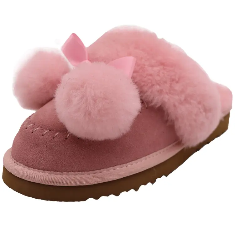 Free Samples EVA Sole Genuine Leather foam slipper slippers shoes for kids