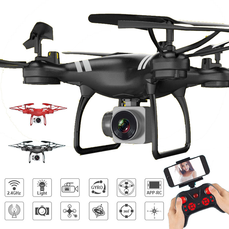 Радиоуправляемый Дрон с Hd камерой, Wi-Fi Fpv Hd регулируемая камера для удержания высоты на радиоуправлении, возврат/посадка/взлет без головы