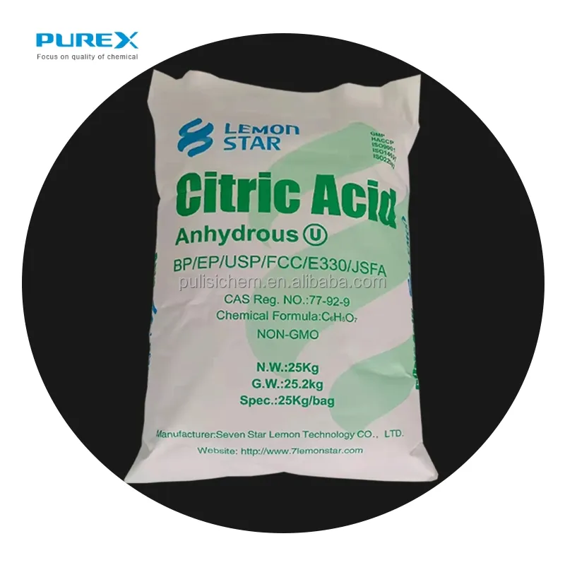 High Quality Food Additive Acidulant BP98 Citric Acid Monohydrate