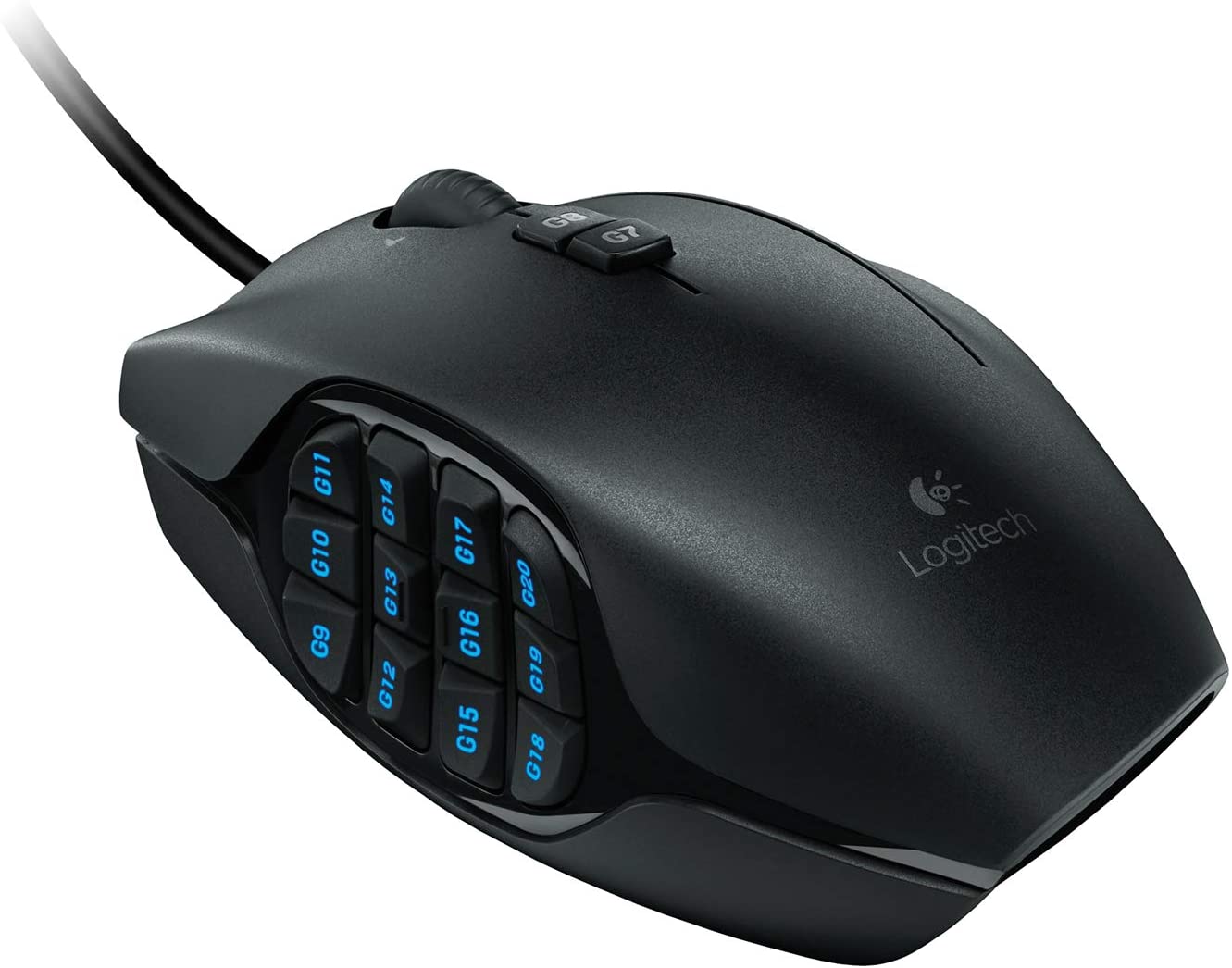Игровая мышь Logitech G600 MMO RGB с подсветкой, 20 программируемых кнопок