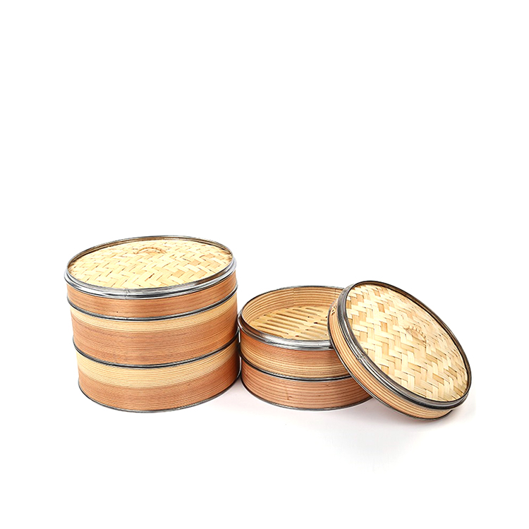Оптовая продажа по заводской цене, Бамбуковая Пароварка Dim Sum, корзина для булочек, пароварка из нержавеющей стали