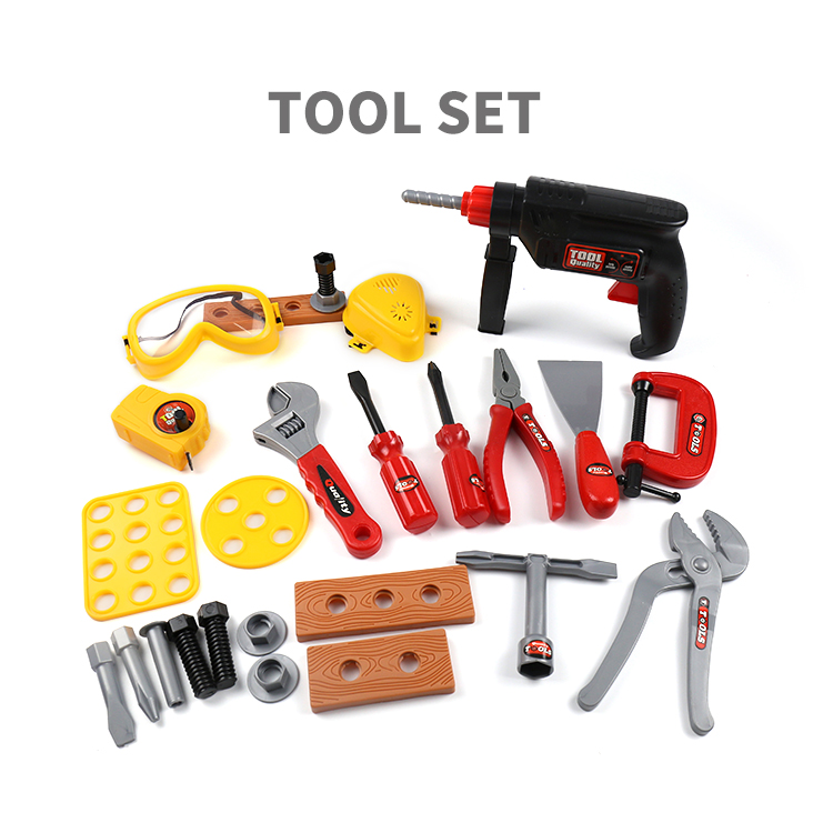 Banatoys outil multi engineering tools other pretend preschool role play kids play house electric drill tape measure tool toys