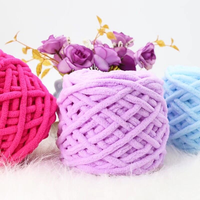 1ply thick yarn Super soft acrylic cotton and polyester blended yarn factory wholesale