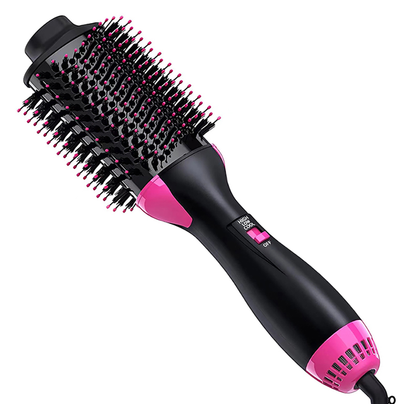 1000W Portable One Step Volumizer Hair Dryer Brush Hair Straightener and Curling Comb Blow Dryer 3in1 Negative Ion Hot Air Brush