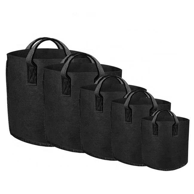 Wholesale Price Durable Hydroponic Fabric Grow Pot 10 Gallon 5 Gallon 3 Gallon Felt Planter Grow Bag For Plants