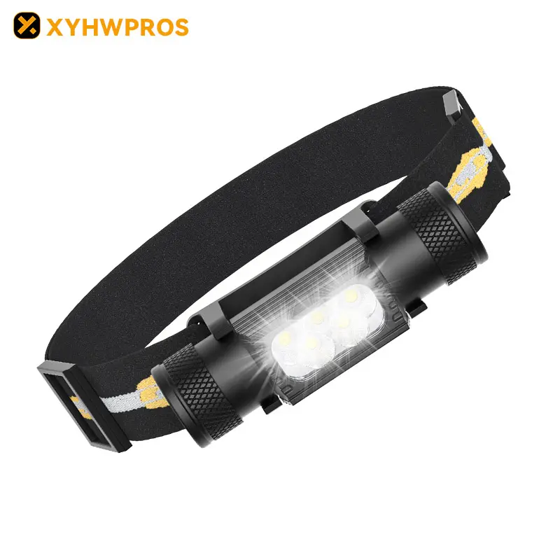 Manufacturer Supplier Rechargeable Headlamp Power Waterproof USB  Eight Modes Night fishing Headlight