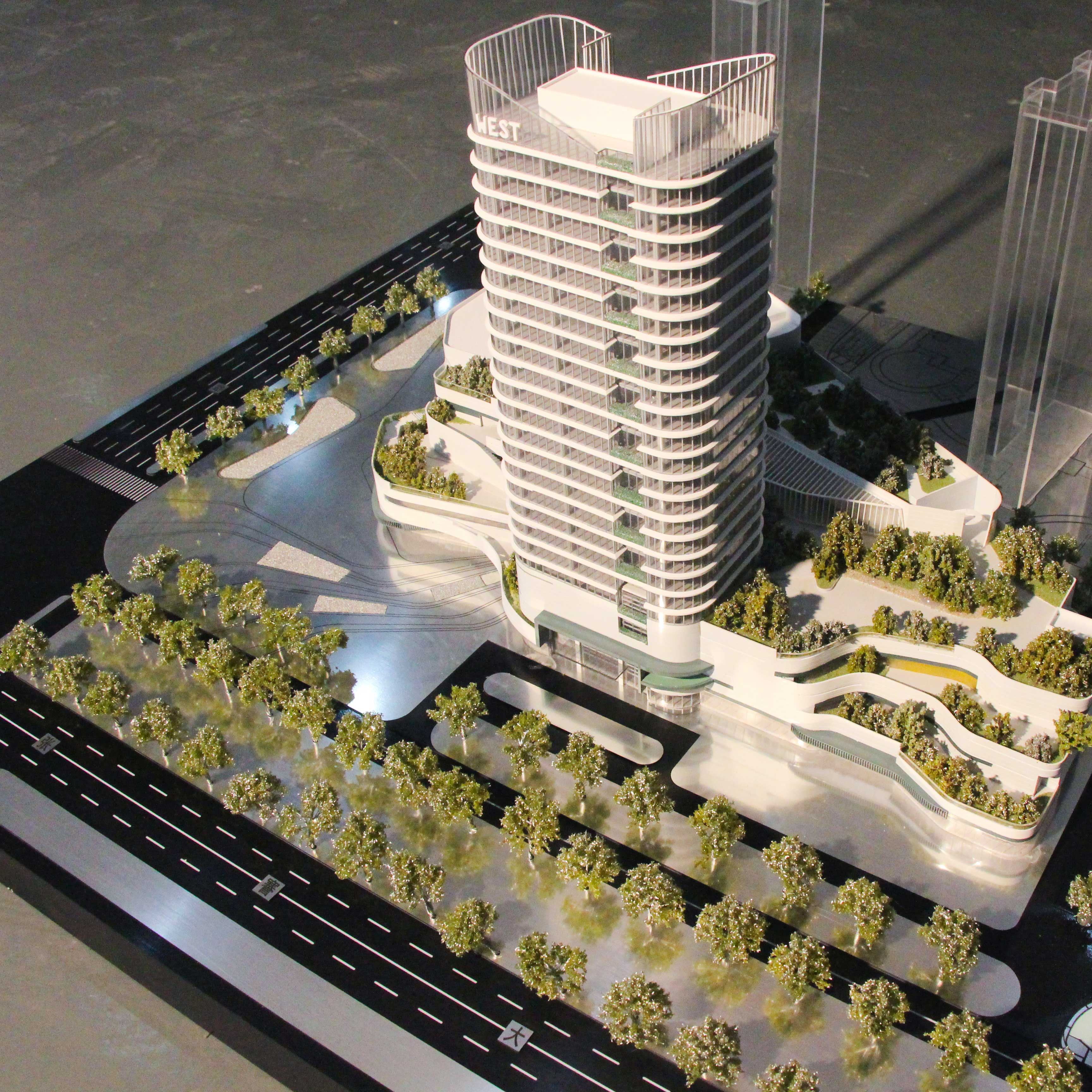 Architectural 3D house model making , miniature led lights for models