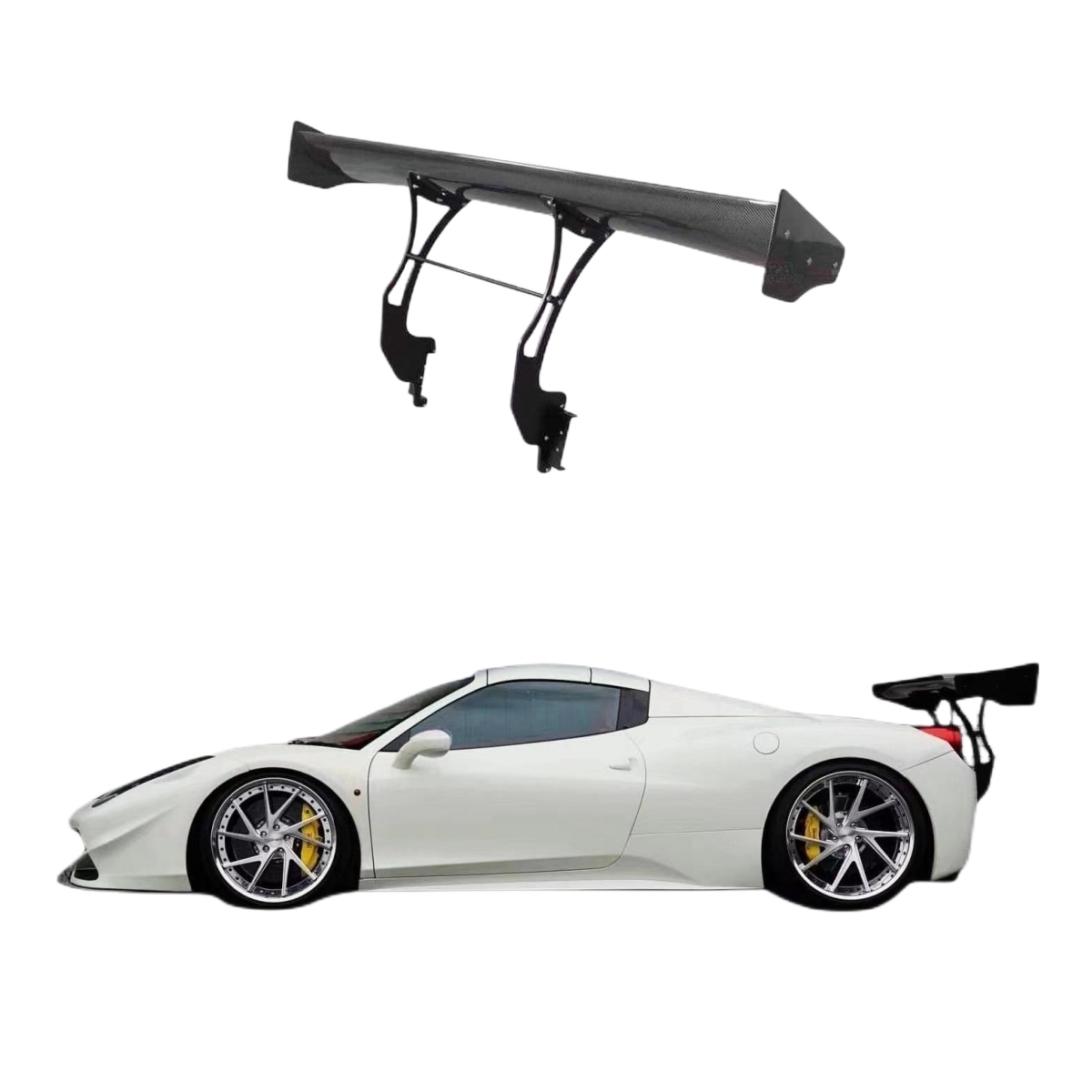 Задний спойлер из углеродного волокна для Ferrari 458 Lamborghini GTR, боди для заднего бампера Svr Style