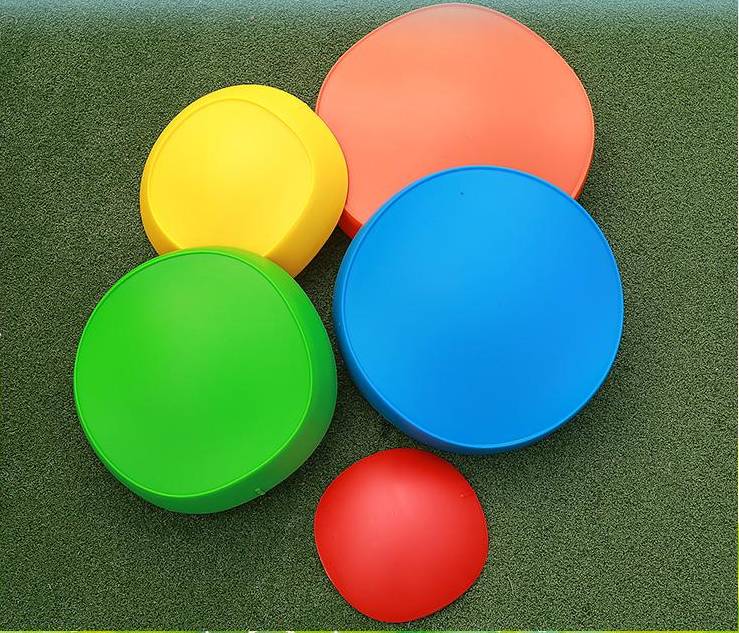 PE Material Eco-friendly No Smell Indoor Smooth Surface River Crossing Stone For Kids