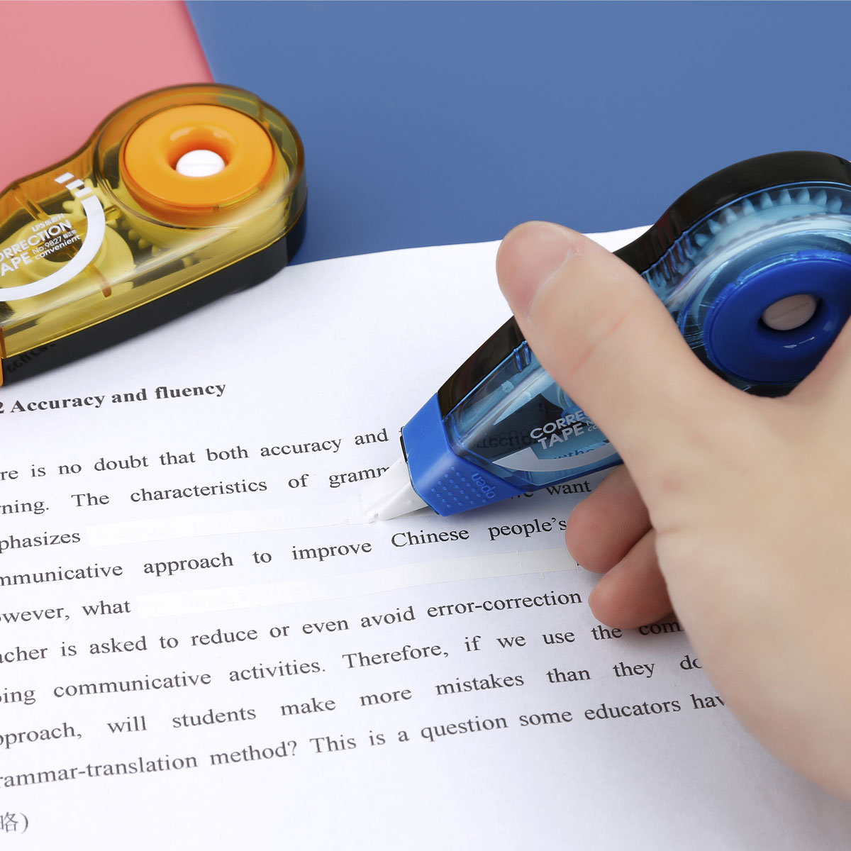 Новое поступление, корректирующие принадлежности, белая Корректирующая лента, ручка, горячая Распродажа, завод OEM, дешевая Корректирующая лента
