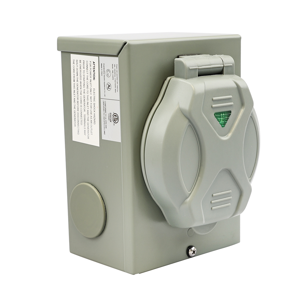 H10435 предварительного сверления 50Amp генератор мощность на входе коробка (Национальная ассоциация владельцев электротехнических SS2-50P 125/250 вольт 12500 Вт Мощность на входе коробка для рыболовной Снасти Водонепроницаемый для использования на открыт