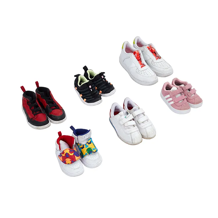 SecondHand Branded Shoes High Quality Breathable Used Stock Sports Factory Wholesale children Shoes