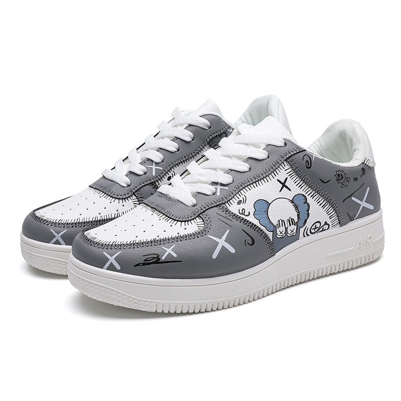 Fashion design airforce cartoon custom running sport board shoes men casual style sneaker