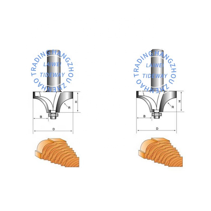Router bits Tidewei ZLC0603 beaded drill bit leather craft tool milling machine CNC milling machine woodworking tool drill bit