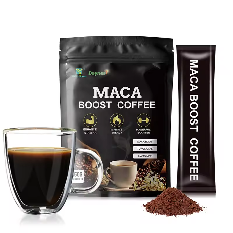 Tongkat Ali Maca Man Power Energy Coffee Instant Herbal Booster Supplement Men Black Flavor
