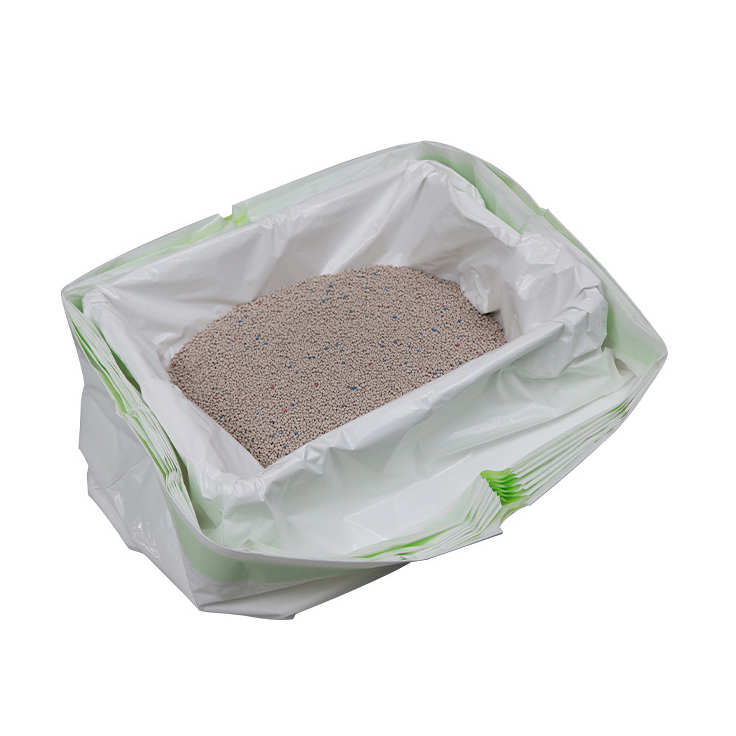 Automatic closing cat litter bag Plastic cat litter filter box Splash-proof litter box