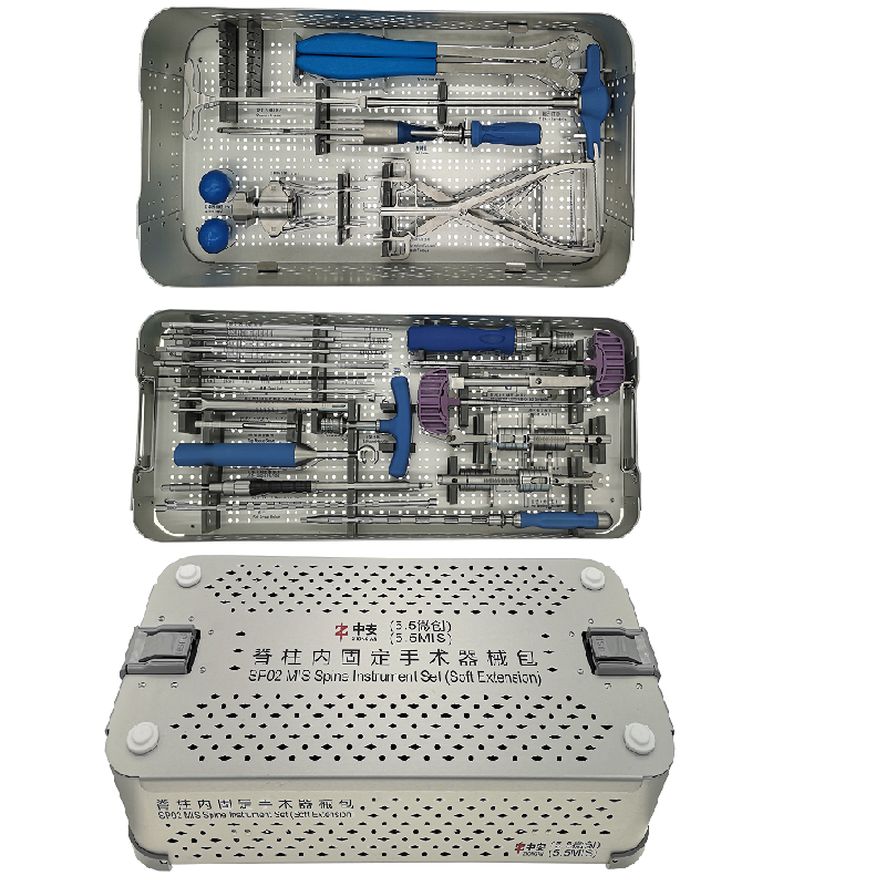 Professional factory sterile spine pedicle screw system instrument set