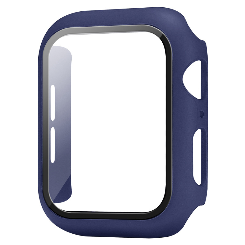 Жесткий чехол Amazon, совместимый с Apple Watch серии 38 мм 42 мм 40 мм 44 мм, закаленное стекло для защиты экрана, общая Защитная крышка