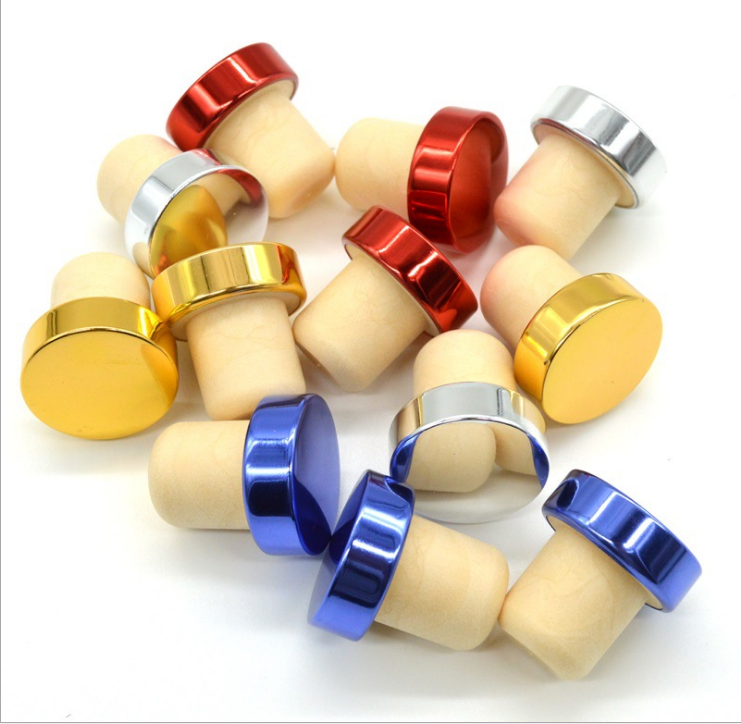 Cork synthetic stopper gold 19mm