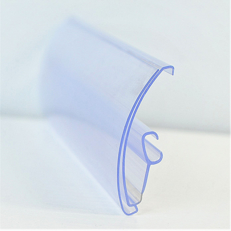 PVC plastic clip-on price tag label holder data strip for supermarket