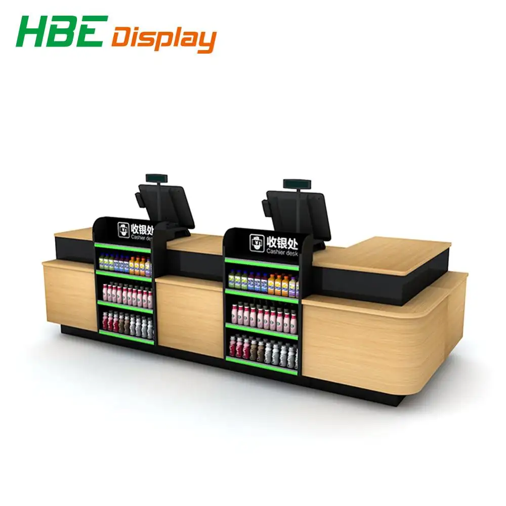 Luxury supermarket checkout convenience maternal and child store corner checkout counter