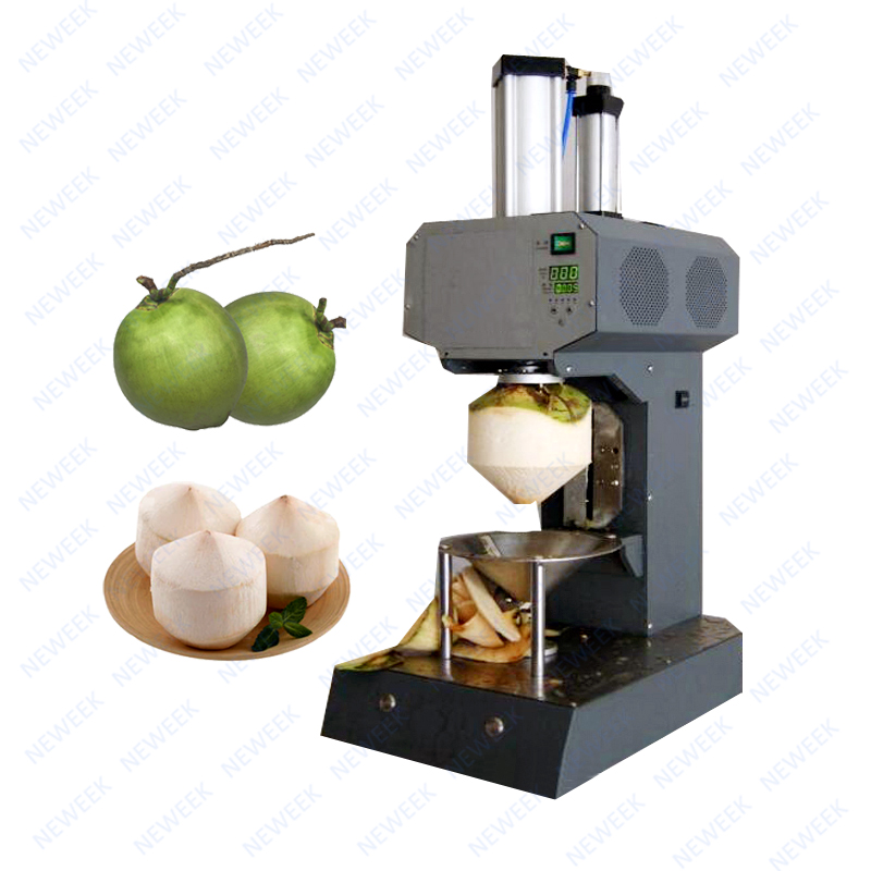 Neweek high quality stainless steel green coconut skin peeling machine