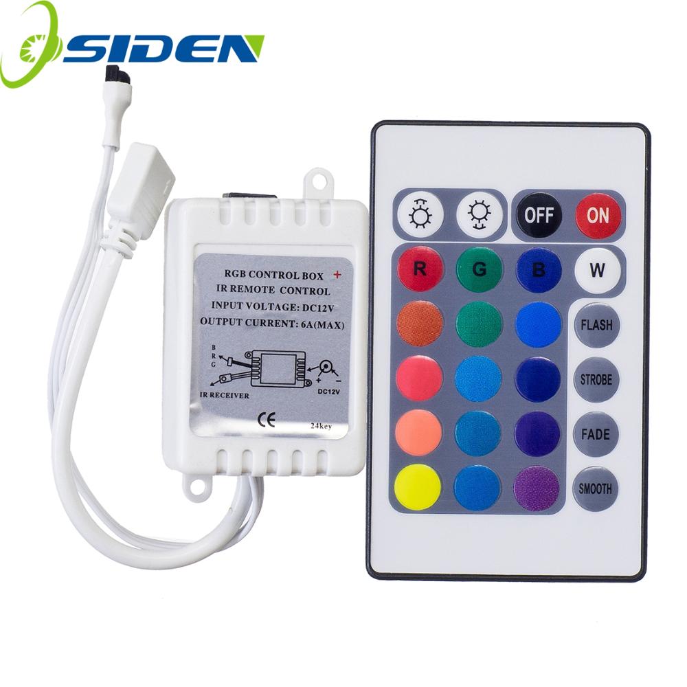24 клавиши LED RGB контроллер DC12V IR пульт дистанционного управления для SMD 3528 5050 RGB светодиодные полосы света LED диммер