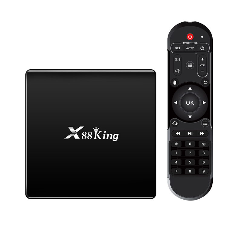 OEM новейший мощный процессор Amlogic S922X 6-core CPU X88 King с Android 9,0 4 Гб + 128 Гб 4K мини медиальной плеер