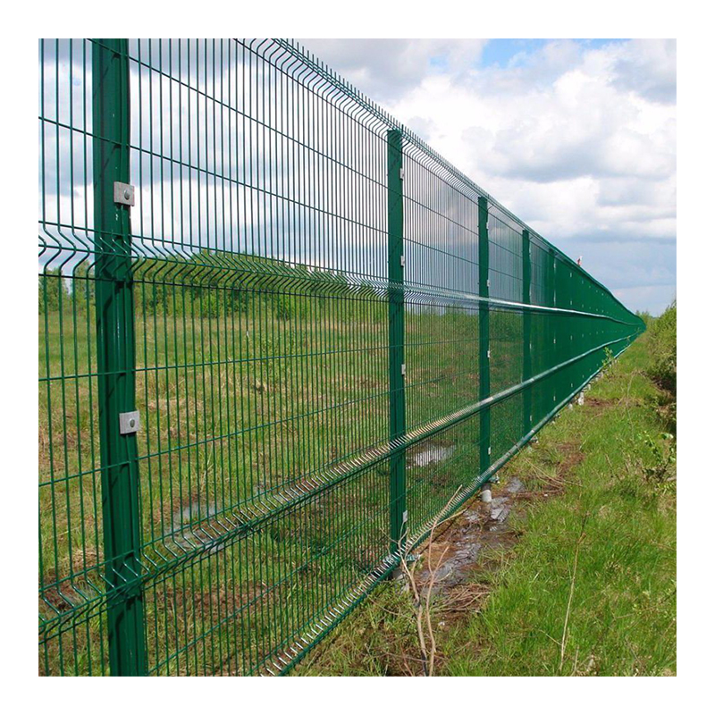 Garden Buildings Outdoor Metal Material 3D Bending Curved Welded Steel Wire Mesh Easily Assembled PVC Fence