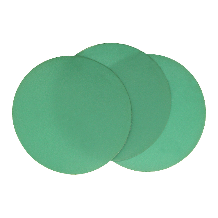green color hot sales plastic 115mm sanding paper Velcro hpe disc sanding disc