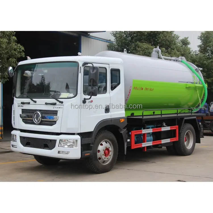 DONGFENG 12 m3 Waste Water Septic Vacuum Suction Hose Tank Truck 4x2 Fecal Feces Sludge Sewage Suction Trucks for Thailand
