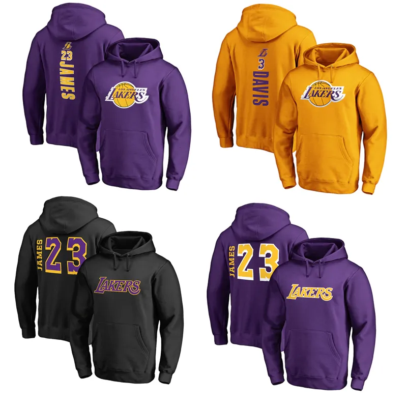 men's hoodies custom basketball jersey Laker jersey james anthony davis basketball wear basketball hoodie