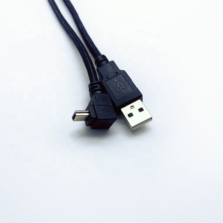 Кабель USB AM-MINI USB, нейлоновый плетеный кабель, золотой штекер для входной машины