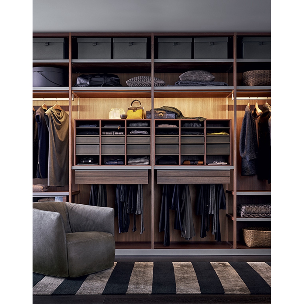 Modular Modern Luxury Bedroom Furniture Open Walk In Closet Wardrobe Set Design
