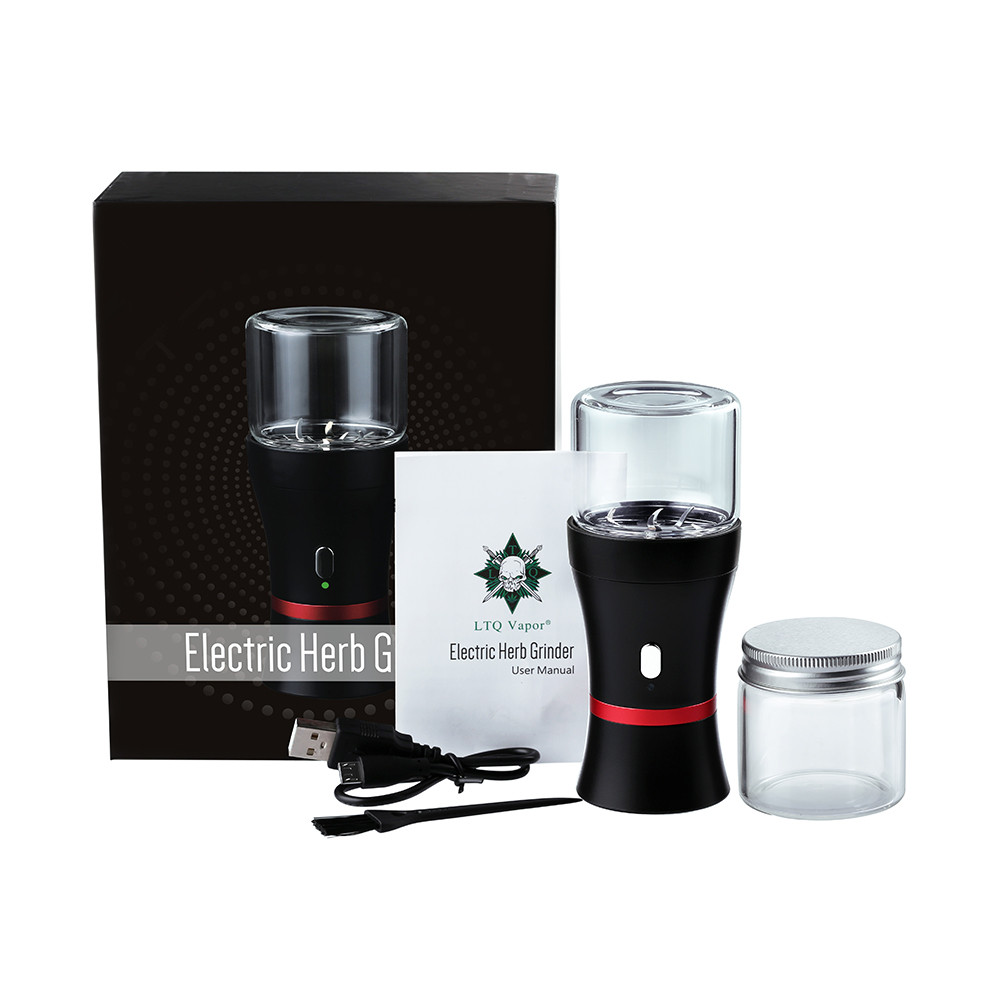 Amazon hot sell 1100mAh auto portable electric tobacco weed dry herb grinder fast in stock fast shipping