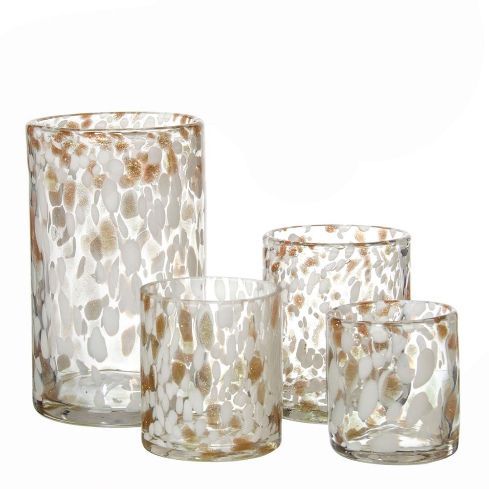 Samyo Меркурий стеклянные Speckled Votive Tealight подсвечники набор для свадьбы центральные части домашний декор вечеринки