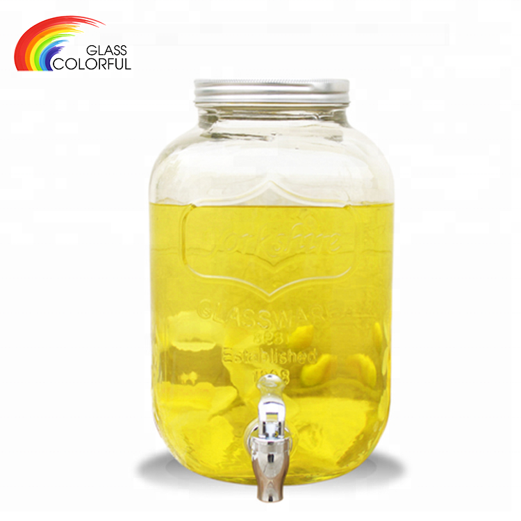 Квадратное стекло mason jar Диспенсер Для Напитков jar с краном