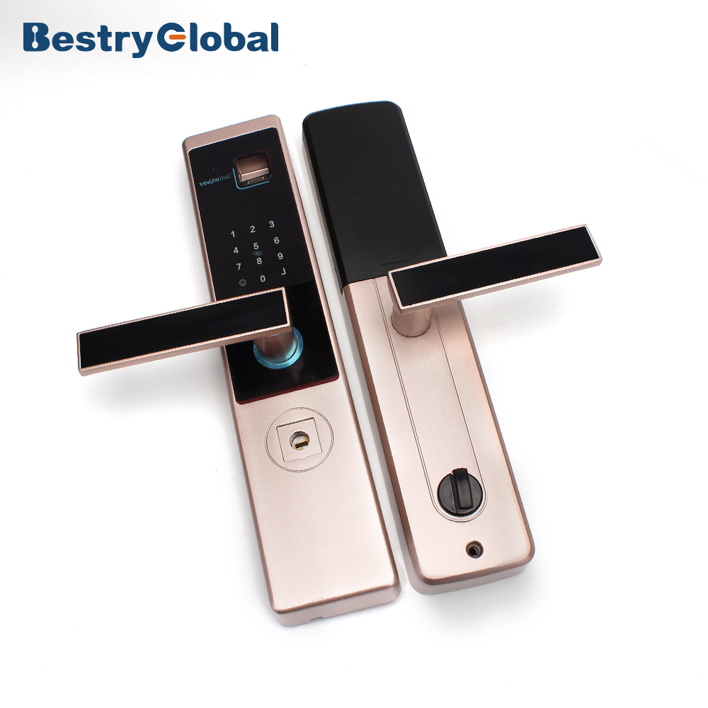 BestryGlobal 2020, новый дизайн, Magcard, отпечаток пальца, механический ключ, электронный цифровой дверной замок