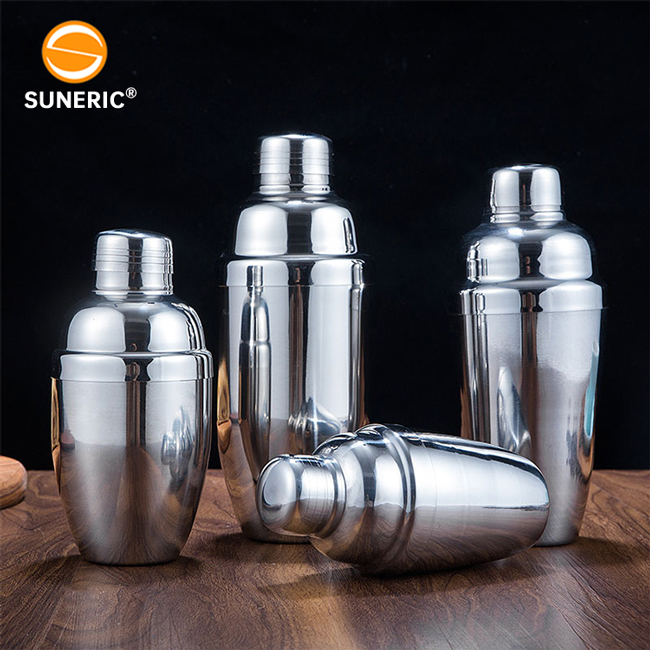 Custom Stainless Steel boston bar Mixer Martini shaker bottle kit boston shaker cocktail