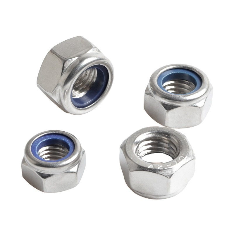 Nylon Lock Nuts DIN985 DIN982 Stainless Steel Hardware Hexagon Head