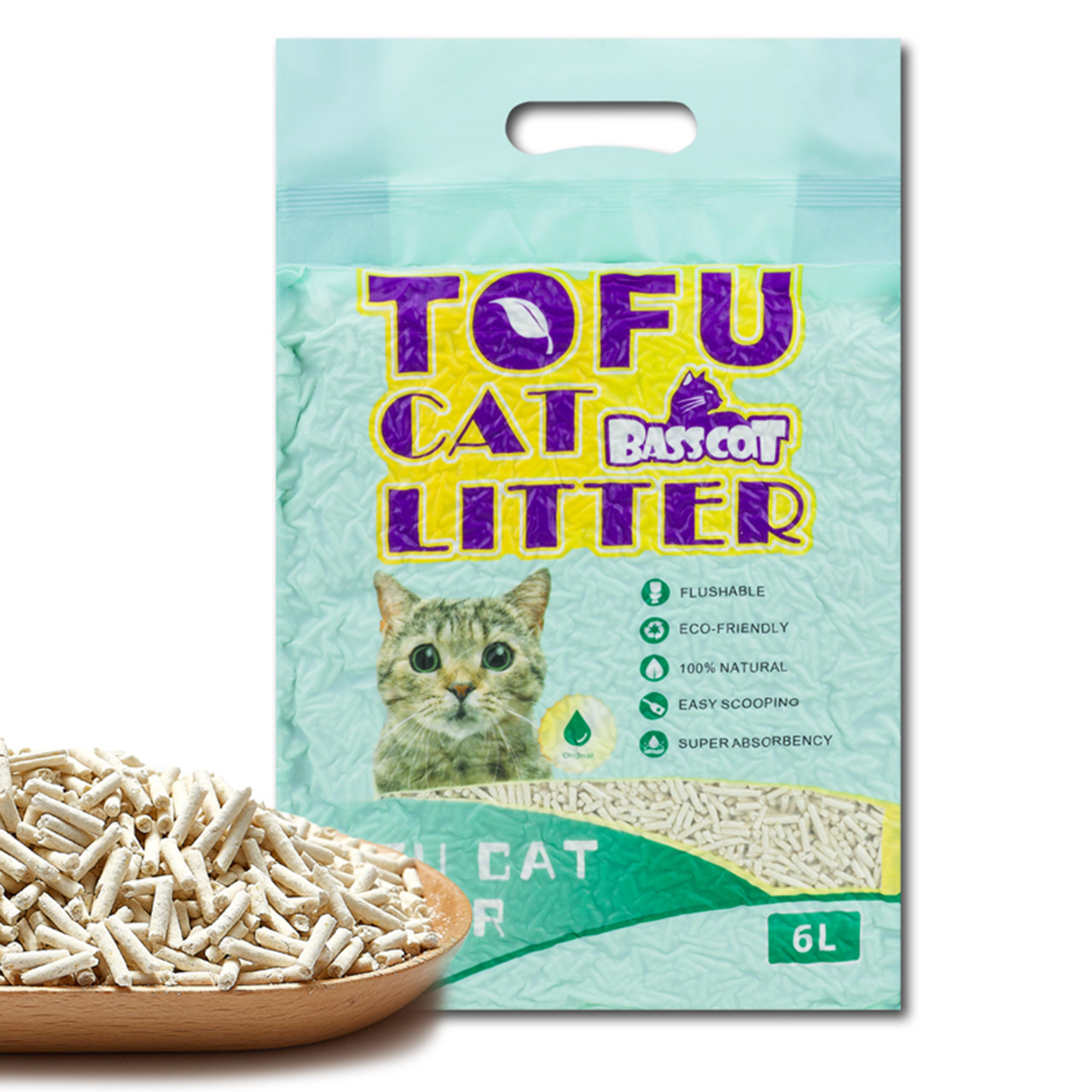 Оптовая продажа с завода, кошачий наполнитель tofu, товары для кошек 6 л, дезодорант, кошачий дом
