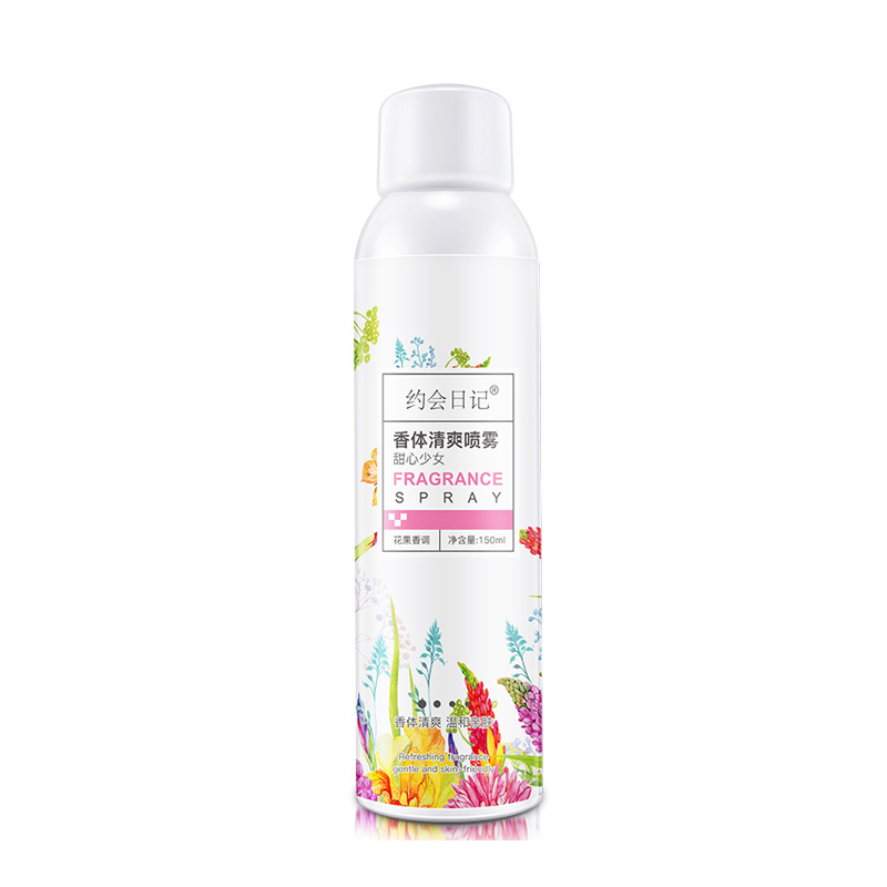 Perfume natural antiperspirant and deodorant body spray for underarms