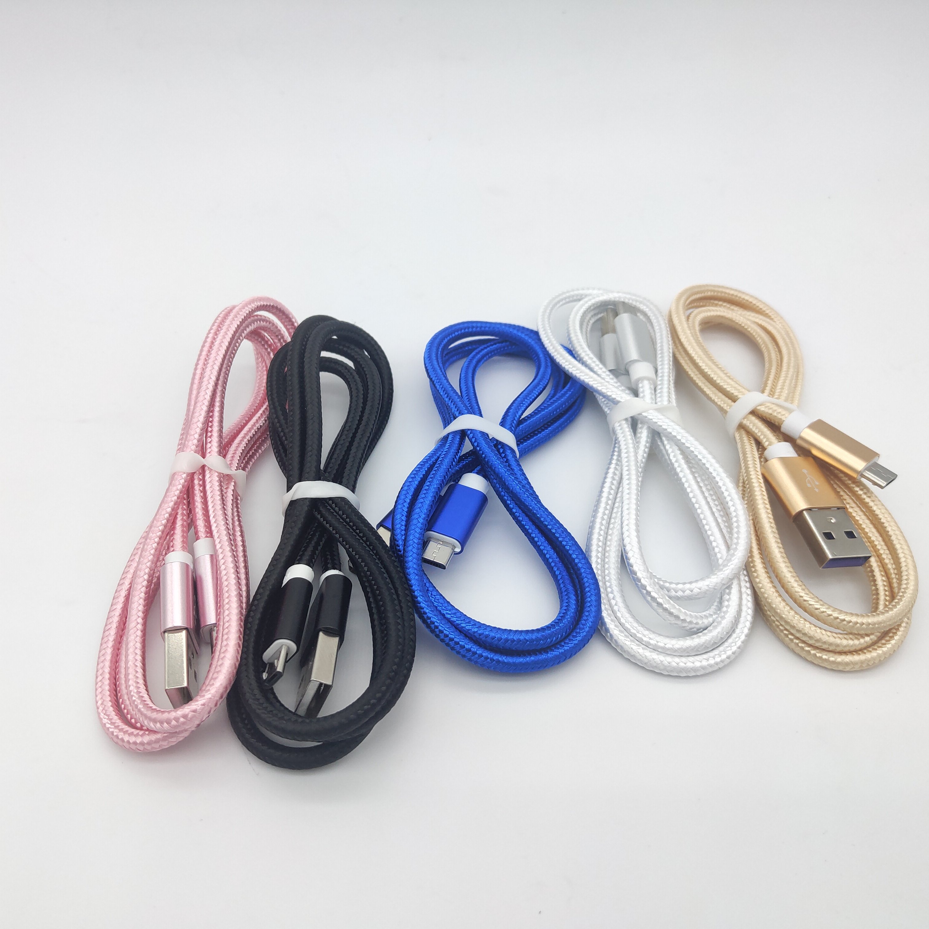 Оптовая нейлоновая оплетка лучшая цена микро USB кабель для зарядки данных для Android