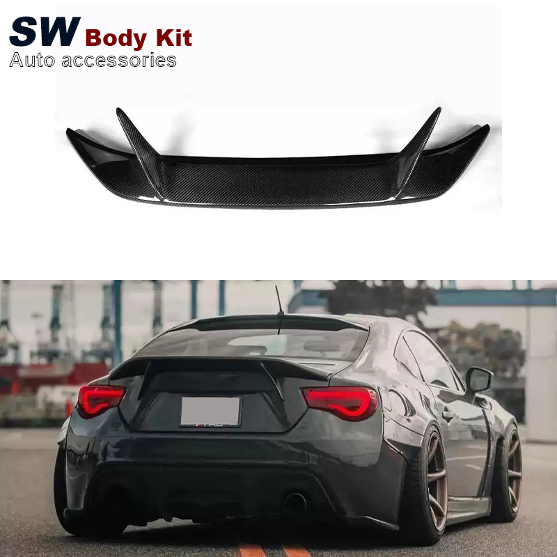 Углеродное волокно AB Стиль GT86 задний спойлер для Toyota GT86 BRZ ZN6 ZD6 Модернизированный спойлер багажника закрылки заднего крыла аэродинамический комплект