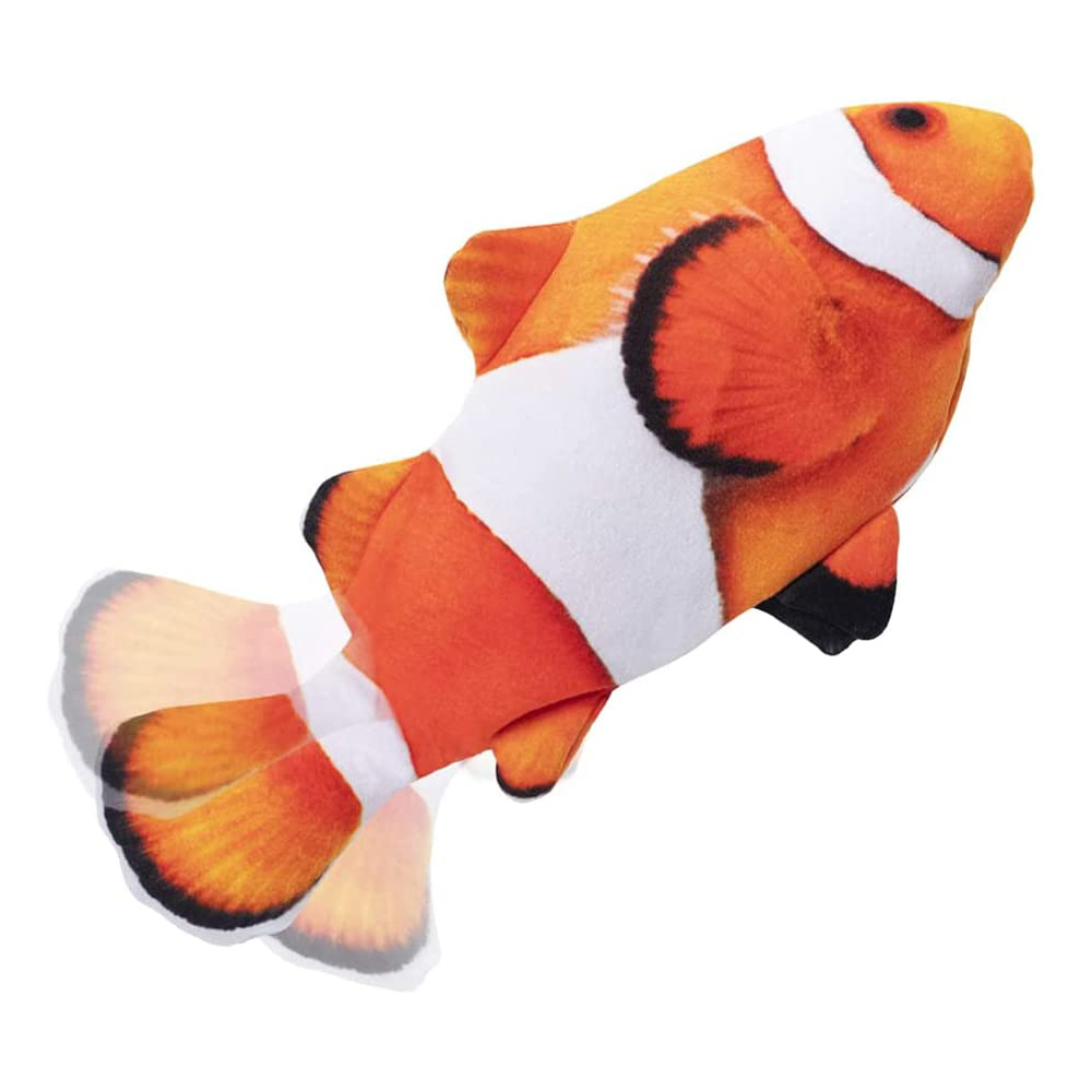 Realistic Plush Simulation Electric Wagging Catnip Kicker Toys Funny Interactive Electric Moving Fish Cat Toy Flopping Fish